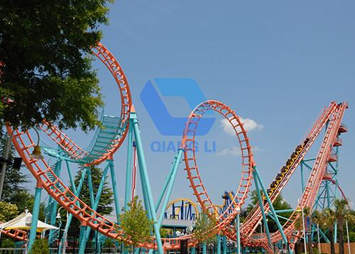 24 Seats Theme Park Roller Coaster Amusement Park Equipment Mini Roller Coaster
