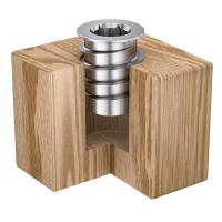 Buy cheap 1/4"- 20 x 10mm Threaded Insert Nuts With A Hex Wrench Assortment Wood Furniture product
