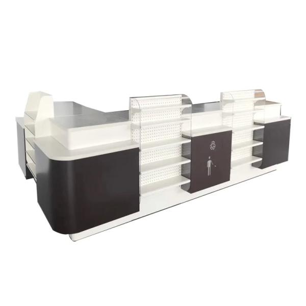 Buy cheap Metal Supermarket Checkout Counter Heavy Duty Convenience Store Counter from wholesalers