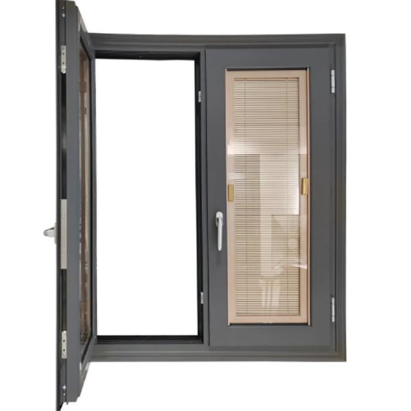 Buy cheap Modern Style SKATE Waterproof Black Alloy Aluminium Double Glazed Casement Windows from wholesalers