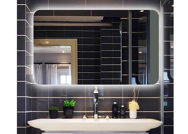 Buy cheap Square Light Up Vanity Mirror / OEM LED Frameless Bathroom Mirror from wholesalers