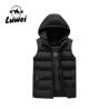 Buy cheap Men Sleeveless Bubble Hooded Padded Warm Utility Puffer Vest Men Hoodie Vest Waistcoat Mens Gilet from wholesalers