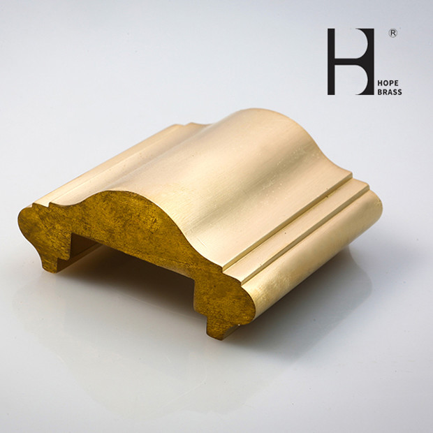 OEM Golden C3604 Antique Brass Handrail Long Using Life For Floor