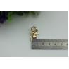 Buy cheap Round shape bottom zinc alloy light gold metal lobster claw snap hook for handbag from wholesalers