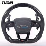 Buy cheap Carbon Fiber Paddles Steering Audi R8 Alcantara Steering Wheel OEM Led Leather from wholesalers