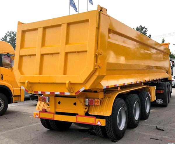 U Shape Dump Truck Semi Trailer 40 CBM 45 CBM Heavy Duty Semi Trailer Tipper