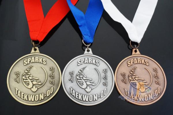 Buy cheap 2D Level Round Custom Metal Sports Award Medals Recessed Textured Effect from wholesalers