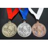 Buy cheap 2D Level Round Custom Metal Sports Award Medals Recessed Textured Effect from wholesalers