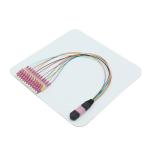 Multimode Senko MPO Trunk Cable OM4 12F MPO Male to LC Fanout 0.9mm Cable