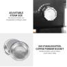 Buy cheap 1.25L Removable Battery Powered Coffee Machine Pressure Gauge Milk Frother Steamer Machine from wholesalers