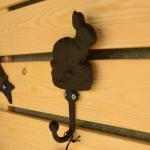 Antique Cute Rabbit Cast Iron Hat Hooks Cast Iron Crafts