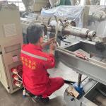 Double Wall Corrugated Pipe Extrusion Machine , 50mm-160mm HDPE Pipe Manufacturi