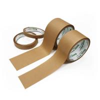 Buy cheap Eco- Friendly Writable Kraft Paper Gummed Tape Adhesive Rubber Glue Self Adhesive Packing Kraft Packaging Tape product