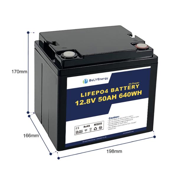 Quality Bely Energy 12V 50AH LiFePo4 Battery For Submarine Medical Yacht for sale