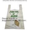 Buy cheap BIO Biodegradable Pre-Printed Thank You Retail Bags,Green Plastic T-shirt Shopping Bags,Compostable Biodegradeable, Extr from wholesalers