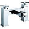 Buy cheap Stylish Chrome Finished Double Handle Brass Bath Shower Mixer T8301 from wholesalers