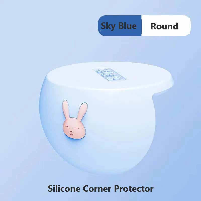New Silicon Rabbit Anti-Collision Angle Solid Color Table Corner Children'S Anti-Collision Protective Cover