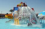 Fiberglass Spiral Water Slide , Kid's Water Playground for Commercial