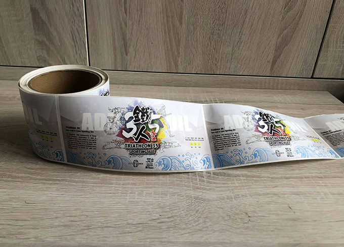 Full color printed self-adhesive PP beverage packaging label stickers