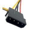 Buy cheap 4 Pin Male 1 To 2 * 4 Pin Famale IDE 4 Pin Sata Power Y Cable from wholesalers