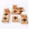 Buy cheap Pulp cup holder coffee paper cup tray takeout packaging 2/4 cups from wholesalers