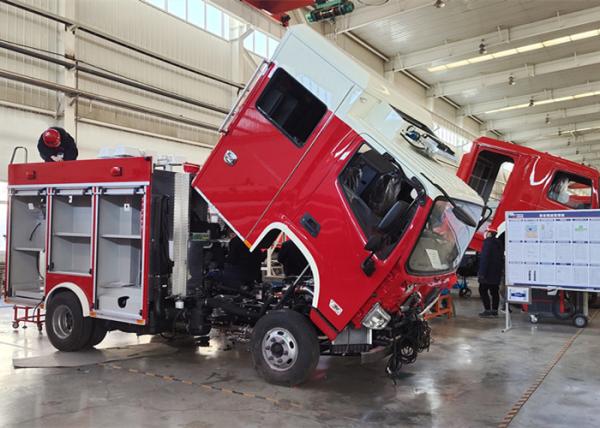 Buy cheap 3 Seats 1.0Mpa 1800L/Min Fire Equipment Truck 7m Suction Depth from wholesalers