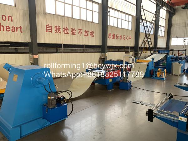 Buy cheap 380V 50Hz Metal Plate Cutting Machine Uncoiling Slitting Cutting Production Line from wholesalers