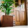 Buy cheap SGS Custom Long Square Corten Steel Flower Pots Fashionable weather resistance from wholesalers