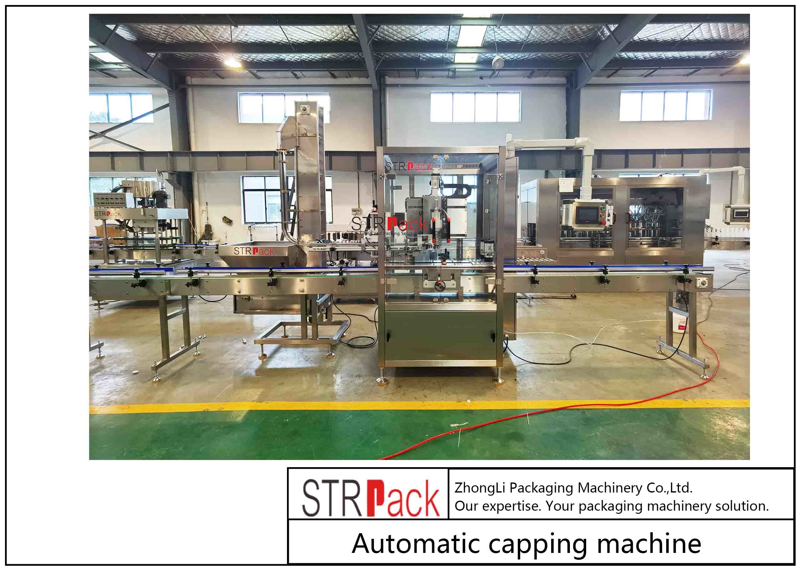PLC Control System Automatic Bottle Capping Machine Accurate Efficient Reliable