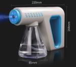 Manual Two Speed Adjustment Blue Light Disinfection Sanitizer Mist Spray Gun