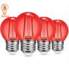 Buy cheap G45 2W Colored Edison Bulbs Red Light Decorative Glass Lamp 2200K from wholesalers