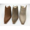 Buy cheap Casual Platform Womens Leather Dress Shoes Beige 3 Inch Heel Closed Toe from wholesalers