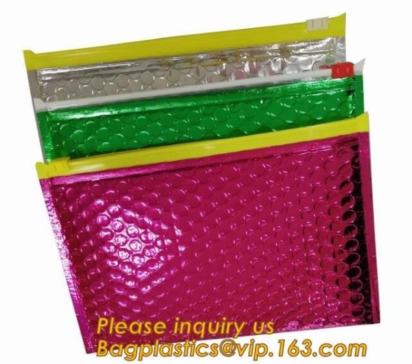 Slider Padded Bags/Colorful Zip lockkk Bubble Bags,Zipper Bubble Bag Postage