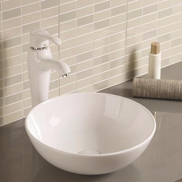 Buy cheap Non-Porous Counter Top Bathroom Sink Table High-Gloss Surface Wash Basin Round from wholesalers