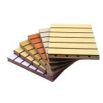 China wholesale oem available grooved modern sound proof wall natural oak wood