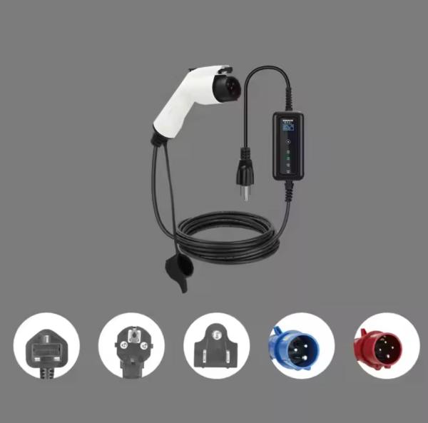 Buy cheap Ev Portable 7kw Ac Ev Charger Mobile Evse Portable Charger Electric Charging Station Portable Electric Car Charger from wholesalers