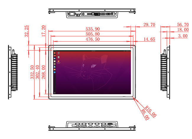 21.5-Inch High-Performance Linux Touch Display for Smart City Projects and Industrial Equipment