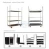Buy cheap Plywood Container 4 Wheel Folded Flower Trolley Flowers Logistics Turnover from wholesalers