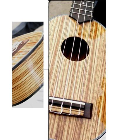Buy cheap 21" professional Ukulele zebrawood solidwood four string guitar high quality AGUL13 from wholesalers