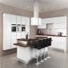 Buy cheap Modern Solid Wood White Kitchen Cabinets MDF Board With Single Sink / Faucet from wholesalers