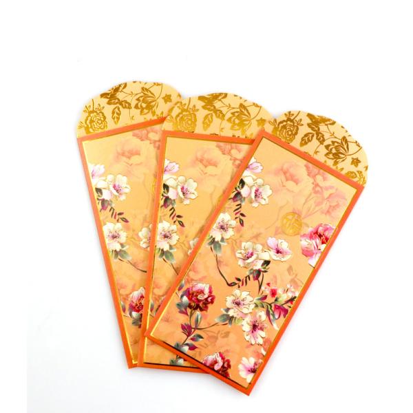 Buy cheap 150gsm Money Gift Envelopes Yellow Fancy Paper Color Printing Ang Bao Envelop from wholesalers