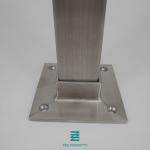Buy cheap 42.4mm x 40x40mm Shaped Square Post Stainless Steel 316 Metal Railing Square from wholesalers