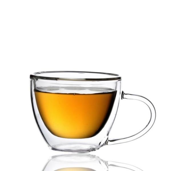Buy cheap Factory Custom Glass Tea Set Glass Teapot Tea Infuser and 4 Double-Wall Insulated Glass Cups from wholesalers