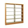 Buy cheap Adjustable Plate 6 Layers Metal Woodgrain Library Bookshelves from wholesalers