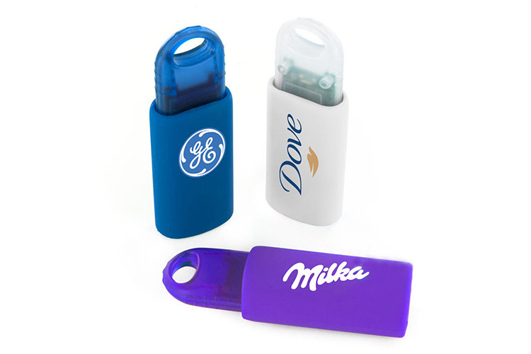 Factory supply show life brand 4GB 2.0 red color plastic spring USB with customized logo and package