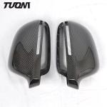 Black Carbon Fiber Mirror Cover For Audi A3 2014-2020 Side Mirror Covers