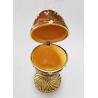 Buy cheap Luxury Faberge Easter Egg Elegant Enamel jewlery box Crytsal Easter Faberge Egg Trinket Box Woman Earrings Egg Case from wholesalers