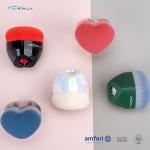 Heart Shape Aluminum Ferrule Individual Makeup Brushes