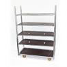 Buy cheap 4 Castors Garden Plant Display Shelf , L1350mm Heavy Duty Plant Pot Trolley from wholesalers