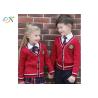 Buy cheap Red Sweater Winter School Uniform , Long Sleeve School Uniform Set For Kids from wholesalers